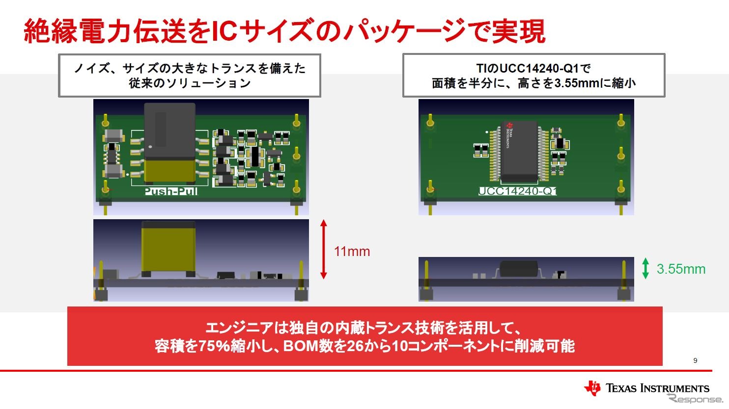 モジュール化することで電圧精度や耐ノイズ性能も向上