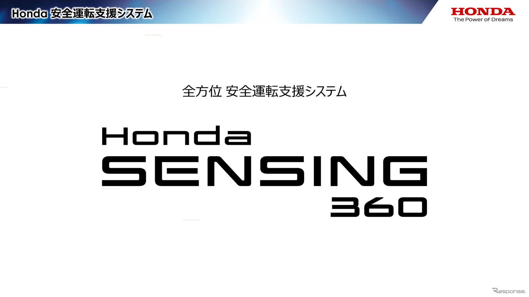 ホンダが発表した全方位安全運転支援システム「Honda SENSING 360」