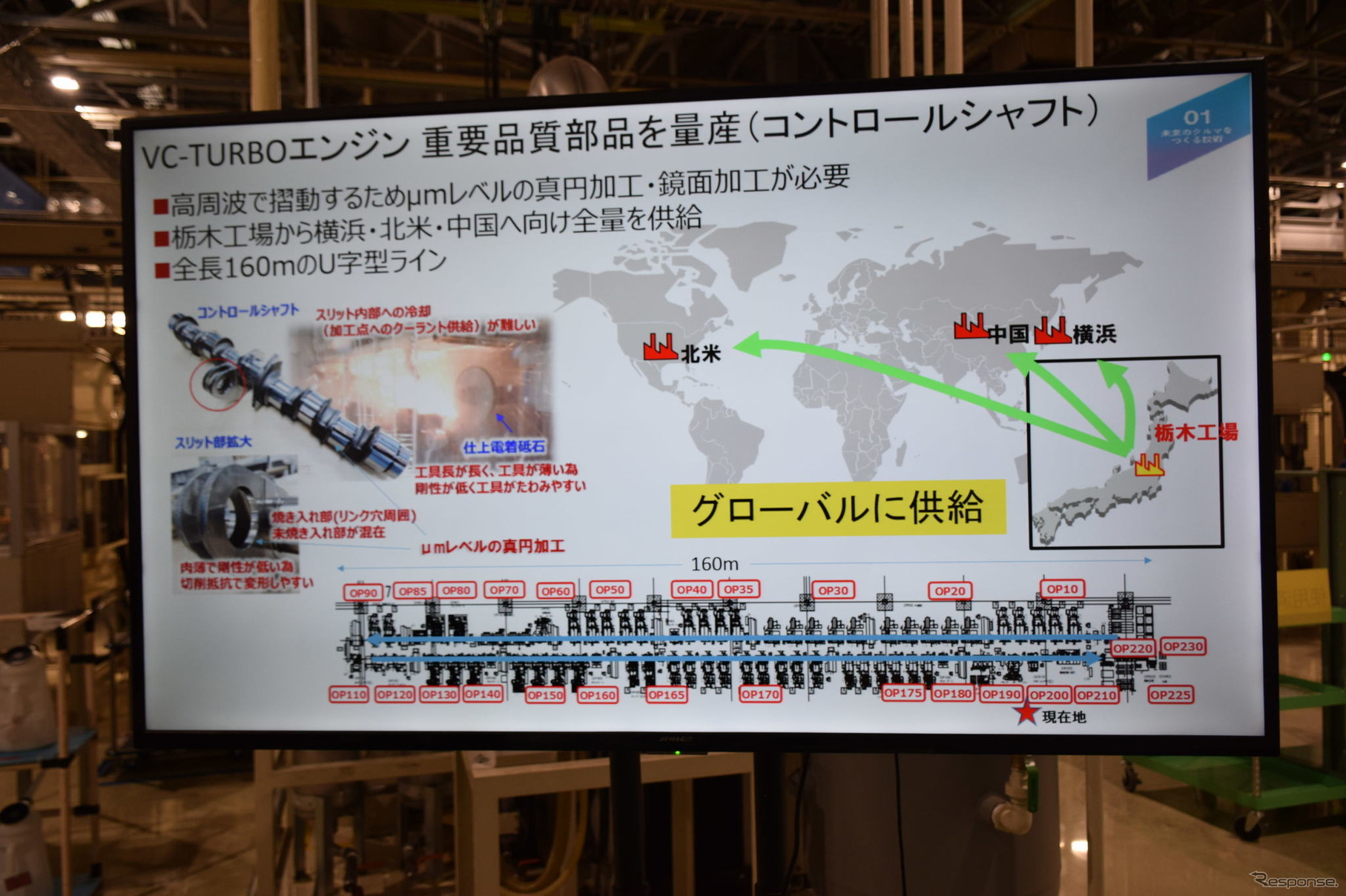 リニューアルした日産の栃木工場