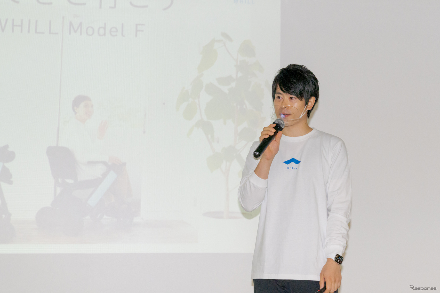 プロジェクトマネージャーの赤間礼氏が、Model Fについて説明した。