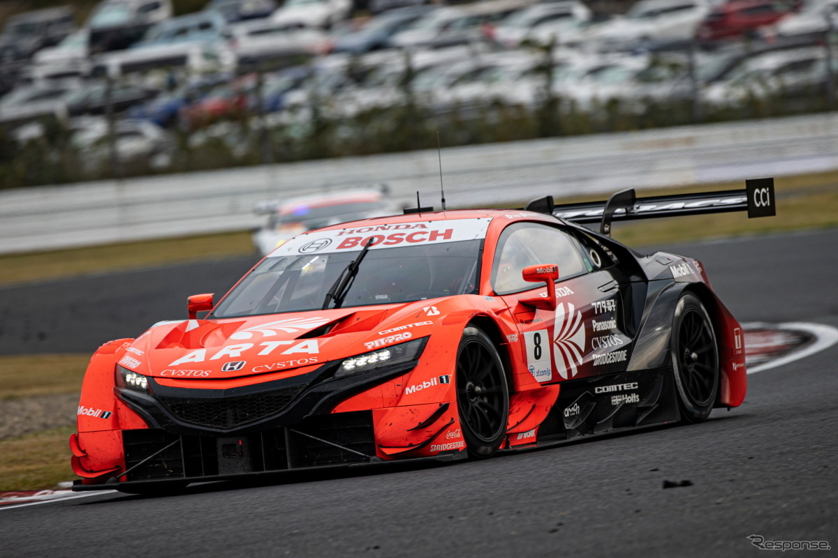 GT500クラス優勝の#8 ARTA NSX-GT（野尻智紀／福住仁嶺）