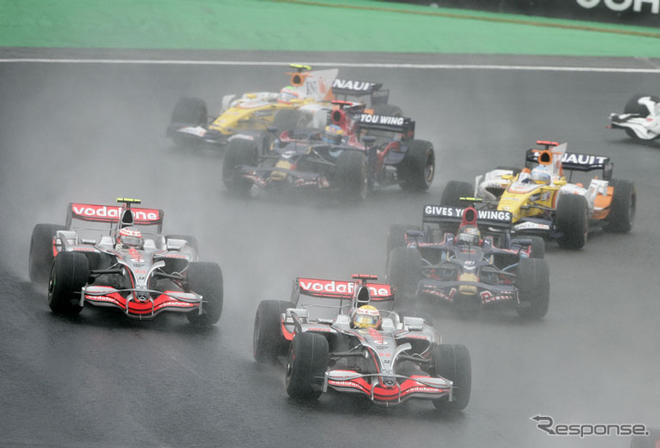 【F1ブラジルGP】決勝…最終ラップの最終コーナー