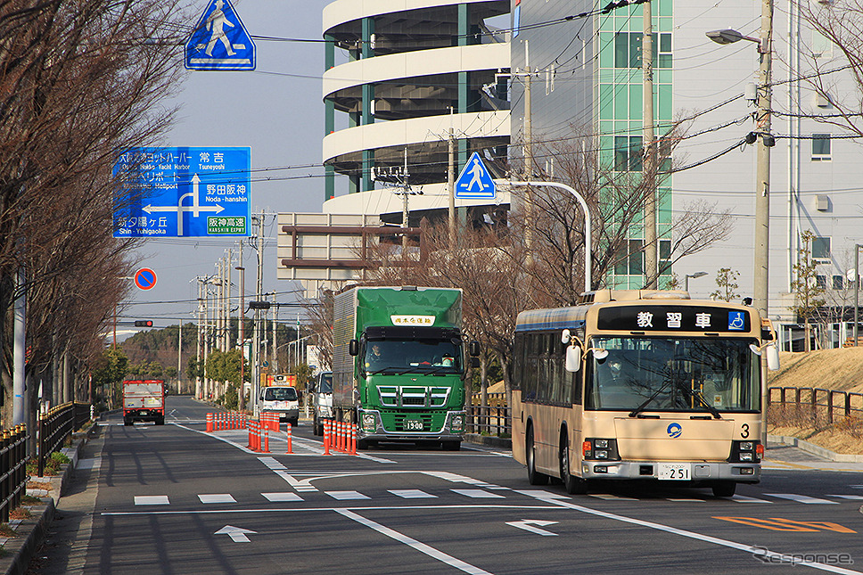 Osaka Metro 中央線 舞洲延伸ルート付近