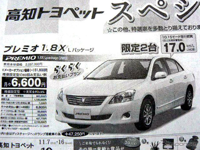 【値引き情報】セダンか、ハッチバックか、軽自動車か？