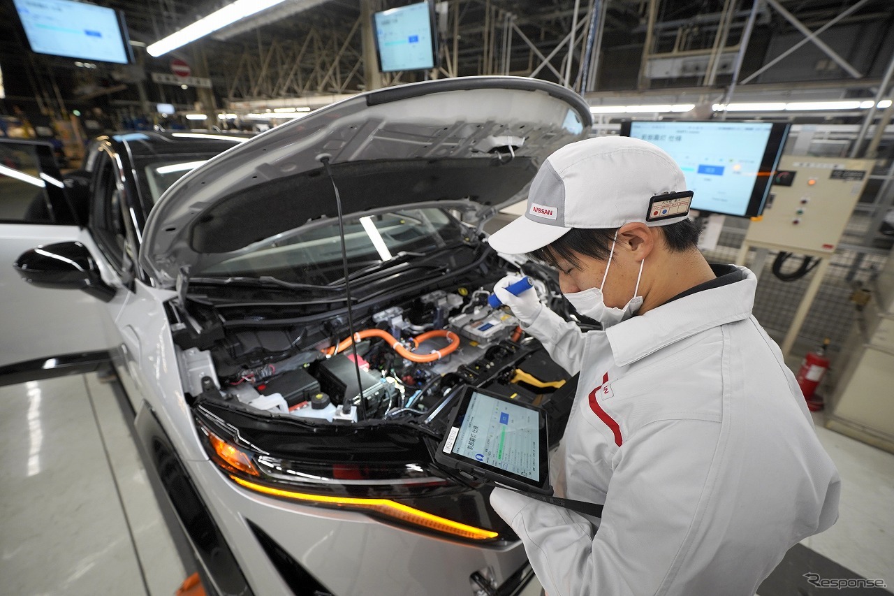 完成検査（参考画像：日産自動車栃木工場）