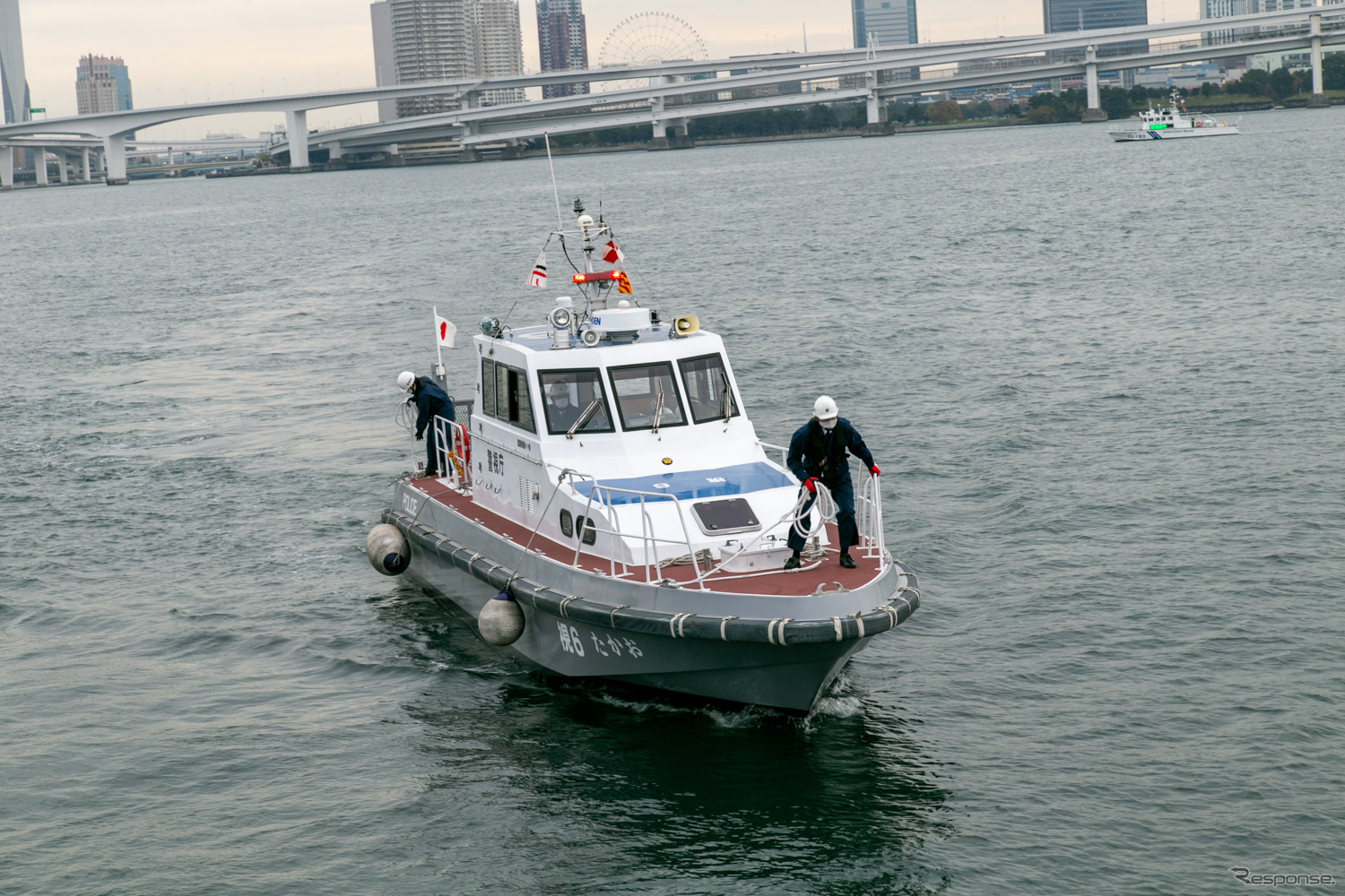 湾岸警察署の警備艇「たかお」