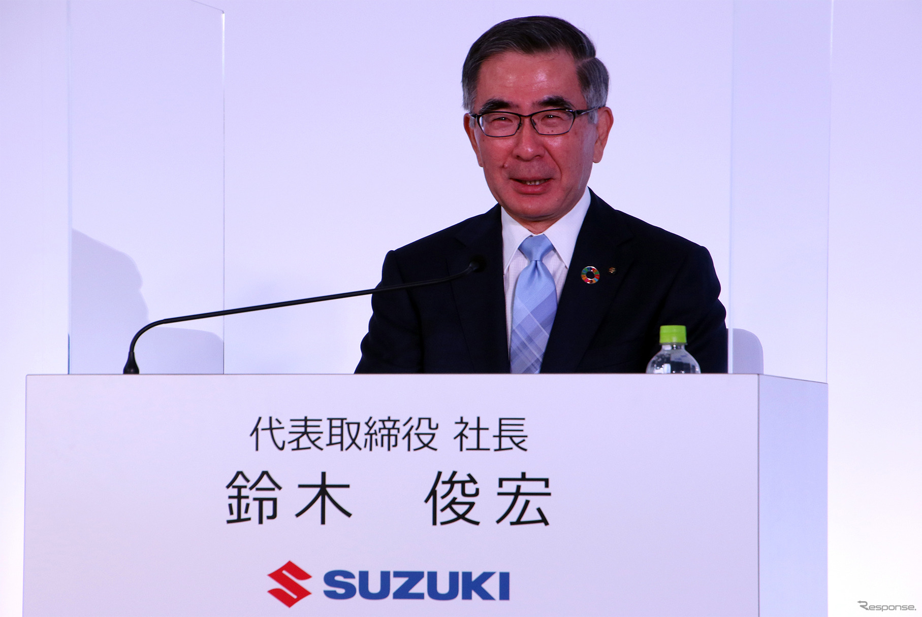 鈴木俊宏社長（スズキ・アルト新型）発表会