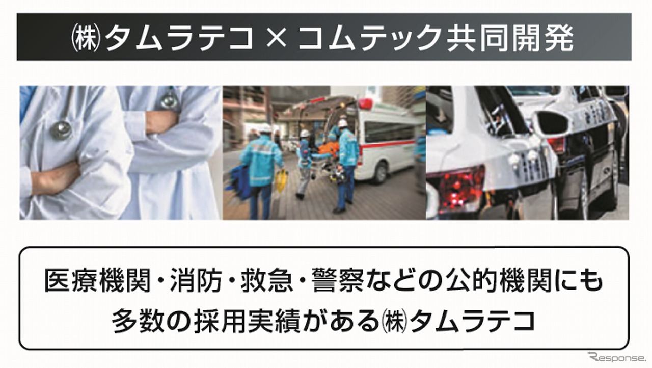 公的機関にも多数の採用実績があるタムラテコとの共同開発