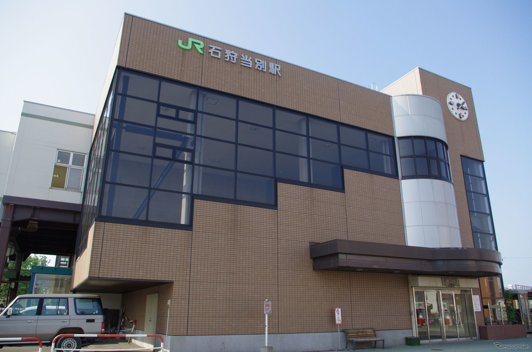 「当別」に改称される札沼線石狩当別駅。2011年6月19日。