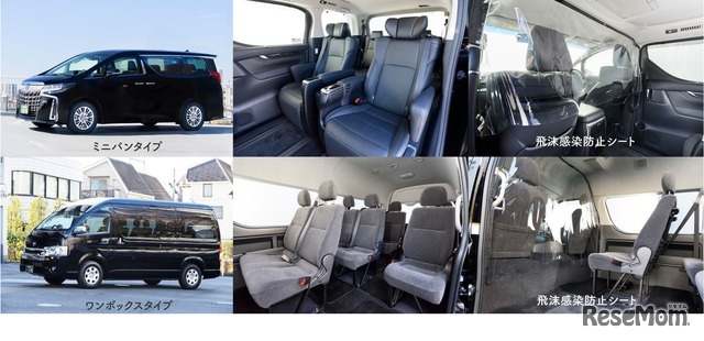 ミニバン・ワンボックスのハイヤー