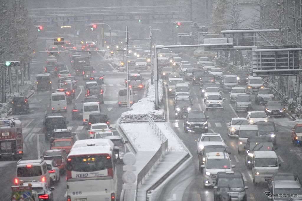 初雪の東京（1月6日）