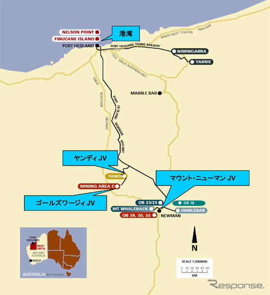 BHPビリトン、伊藤忠、三井物産、西豪州での鉄鉱石事業に追加投資