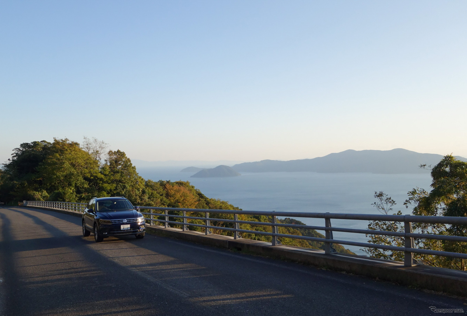 改良前ティグアンで山口・屋代島のワインディングを走った。ハイグリップでありながらコントロールに余裕を持たせるシャシーチューンは見事だった。