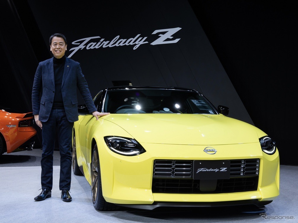 日産の内田社長とフェアレディZ 新型・日本市場向け仕様（東京オートサロン2022）