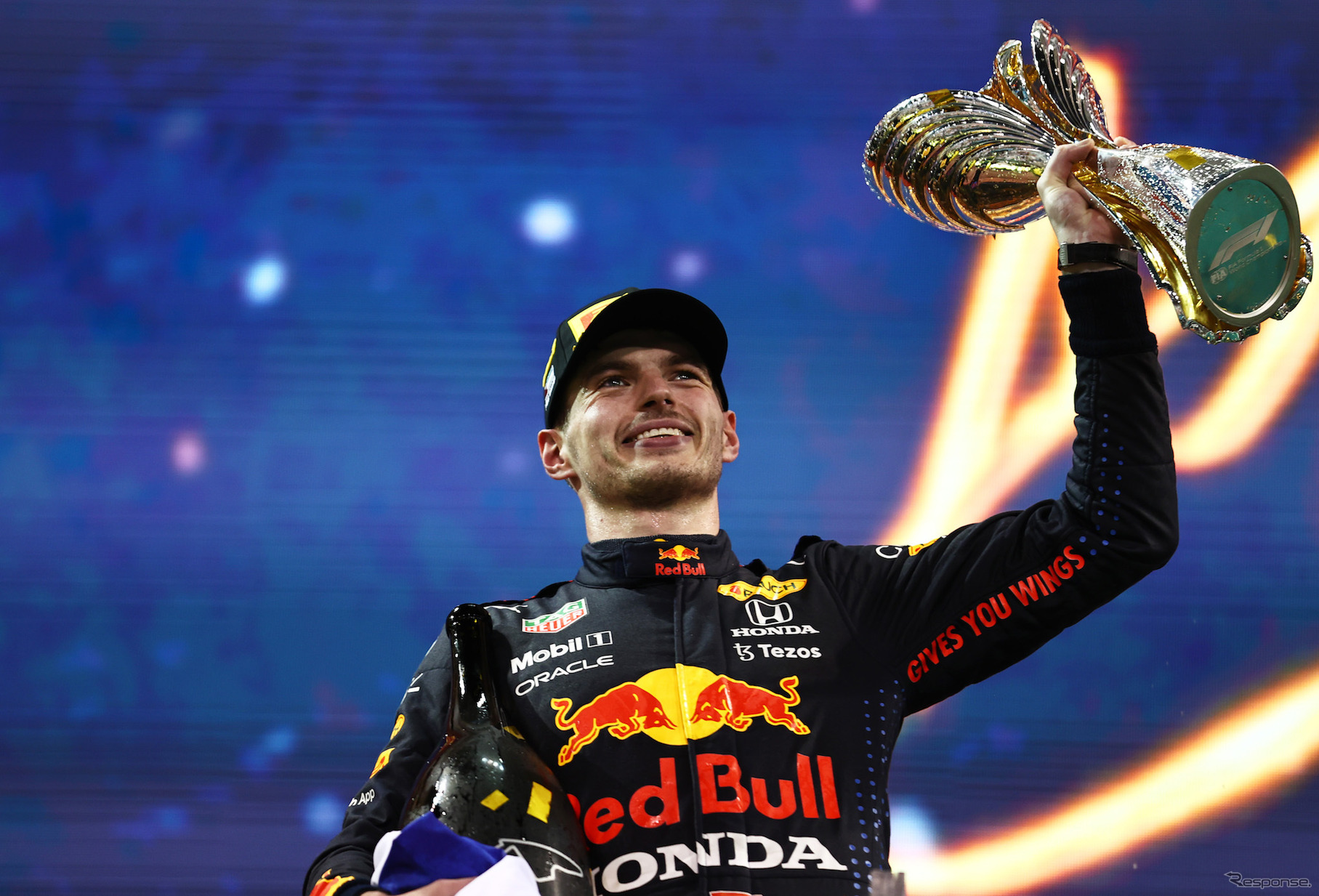 2021年F1ドライバーズチャンピオンに輝いたマックス・フェルスタッペン（写真は同年最終戦アブダビGP）。
