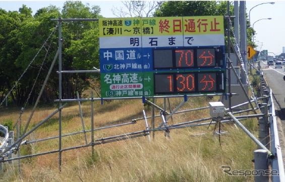 仮設情報板（イメージ）