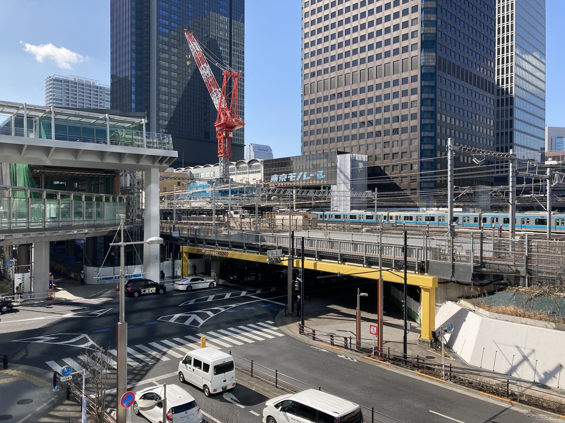 浜松町駅現況（2月16日）