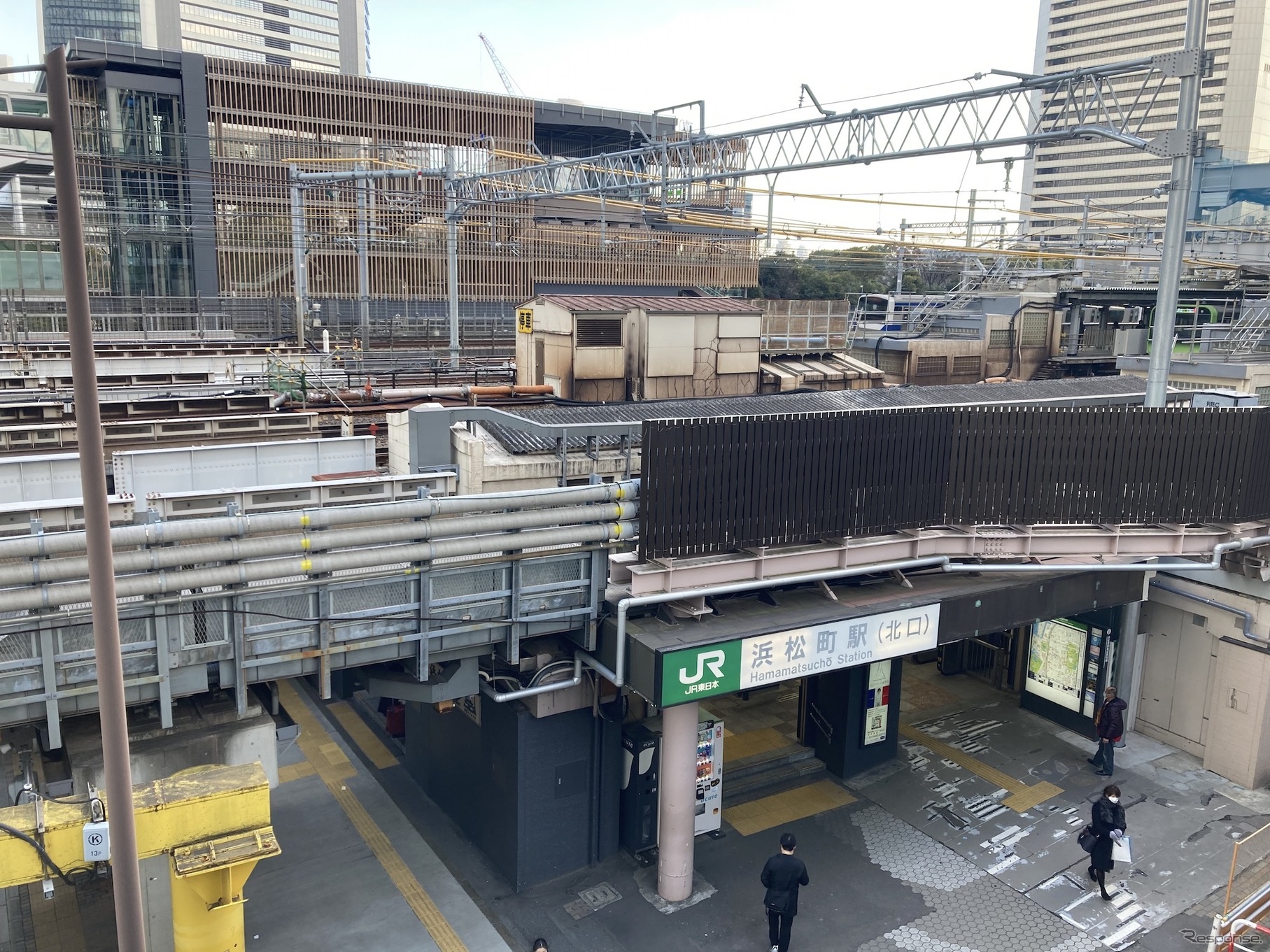 浜松町駅現況（2月16日）