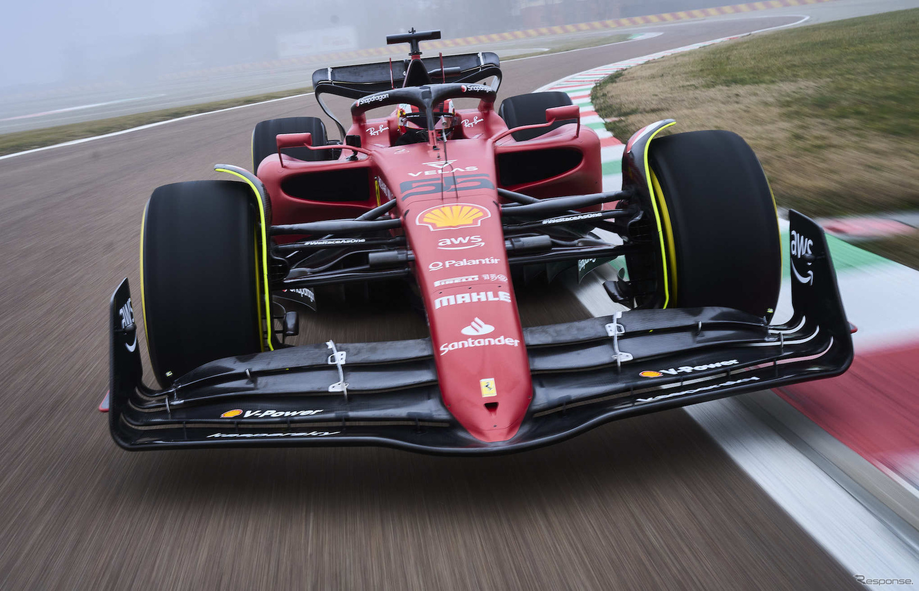 フェラーリF1-75（初走行）