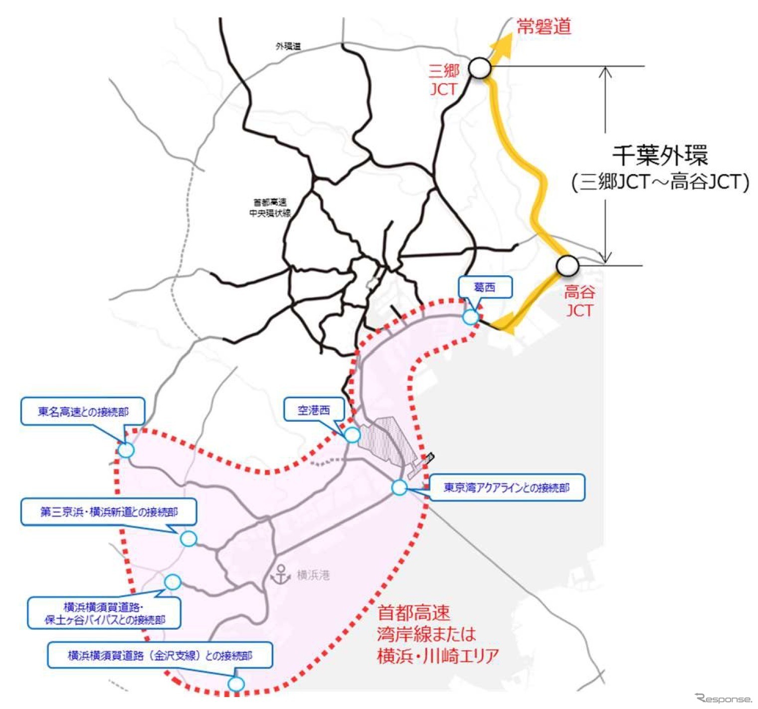 千葉外環 回利用割引対象エリア