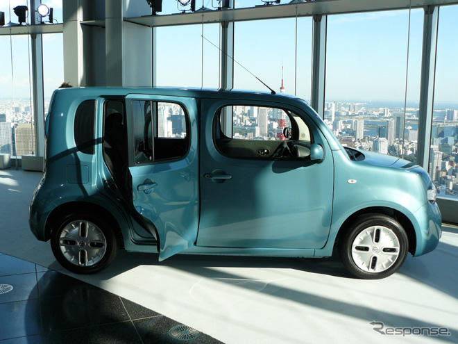 【日産 キューブ 新型発表】180cm＋・90kg＋…後席ふたりならジャグジー感