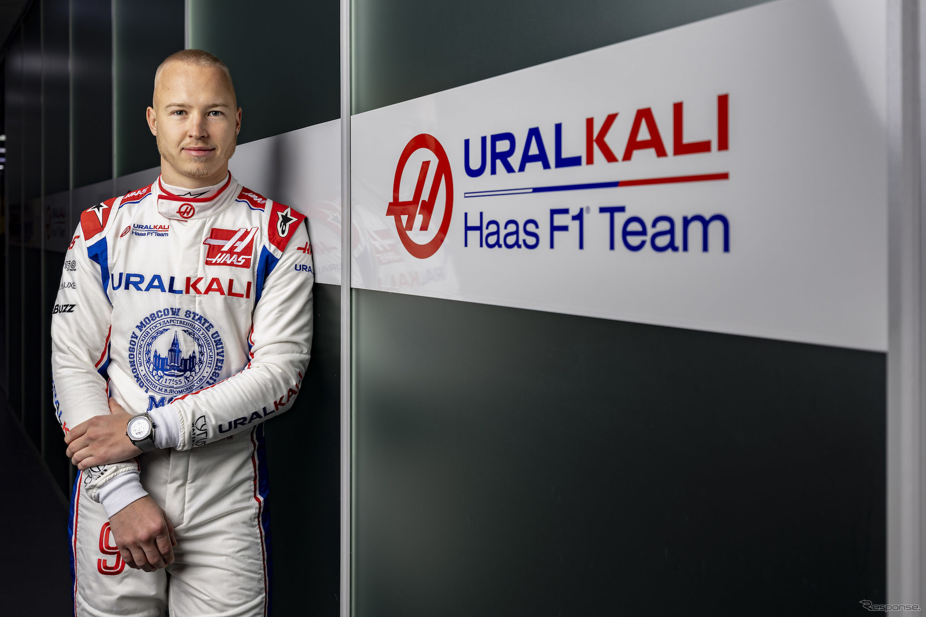 ハースのレースシートを失ったニキータ・マゼピン（2月のバルセロナテスト以前に撮影された写真）。