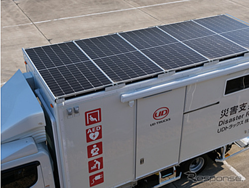 屋根全面のソーラーパネルで発電