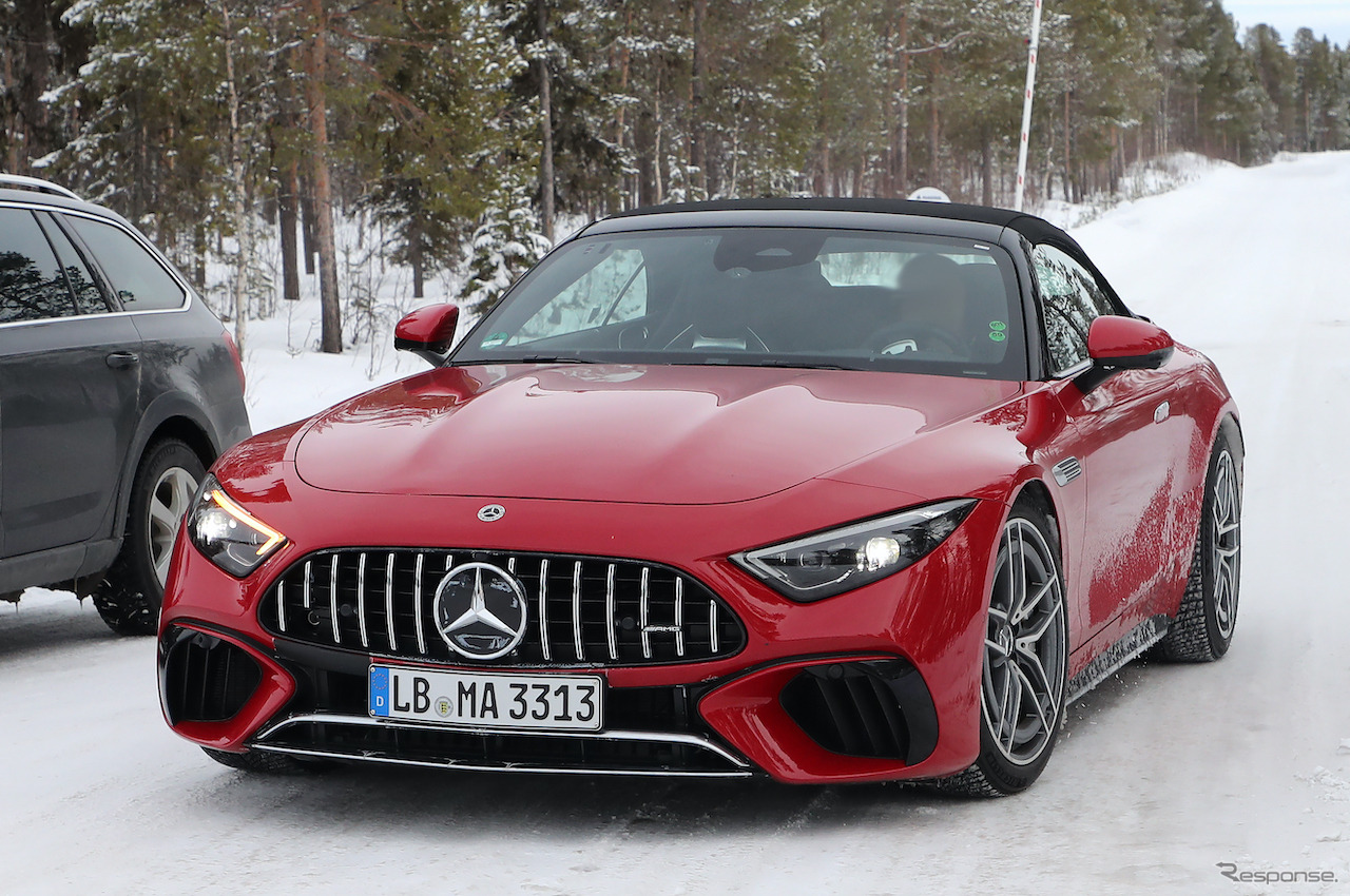 メルセデスAMG SL63S E-Performance プロトタイプ（スクープ写真）