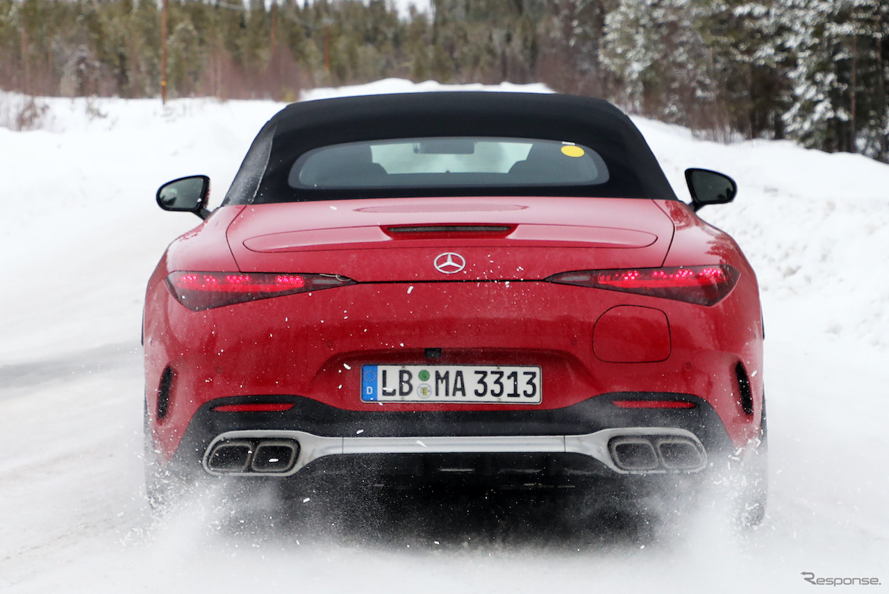 メルセデスAMG SL63S E-Performance プロトタイプ（スクープ写真）