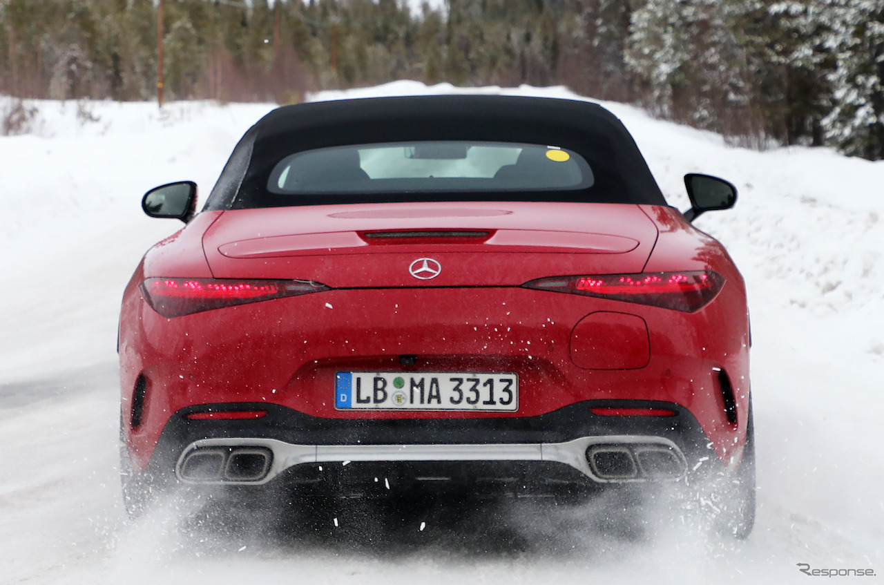 メルセデスAMG SL63S E-Performance プロトタイプ（スクープ写真）