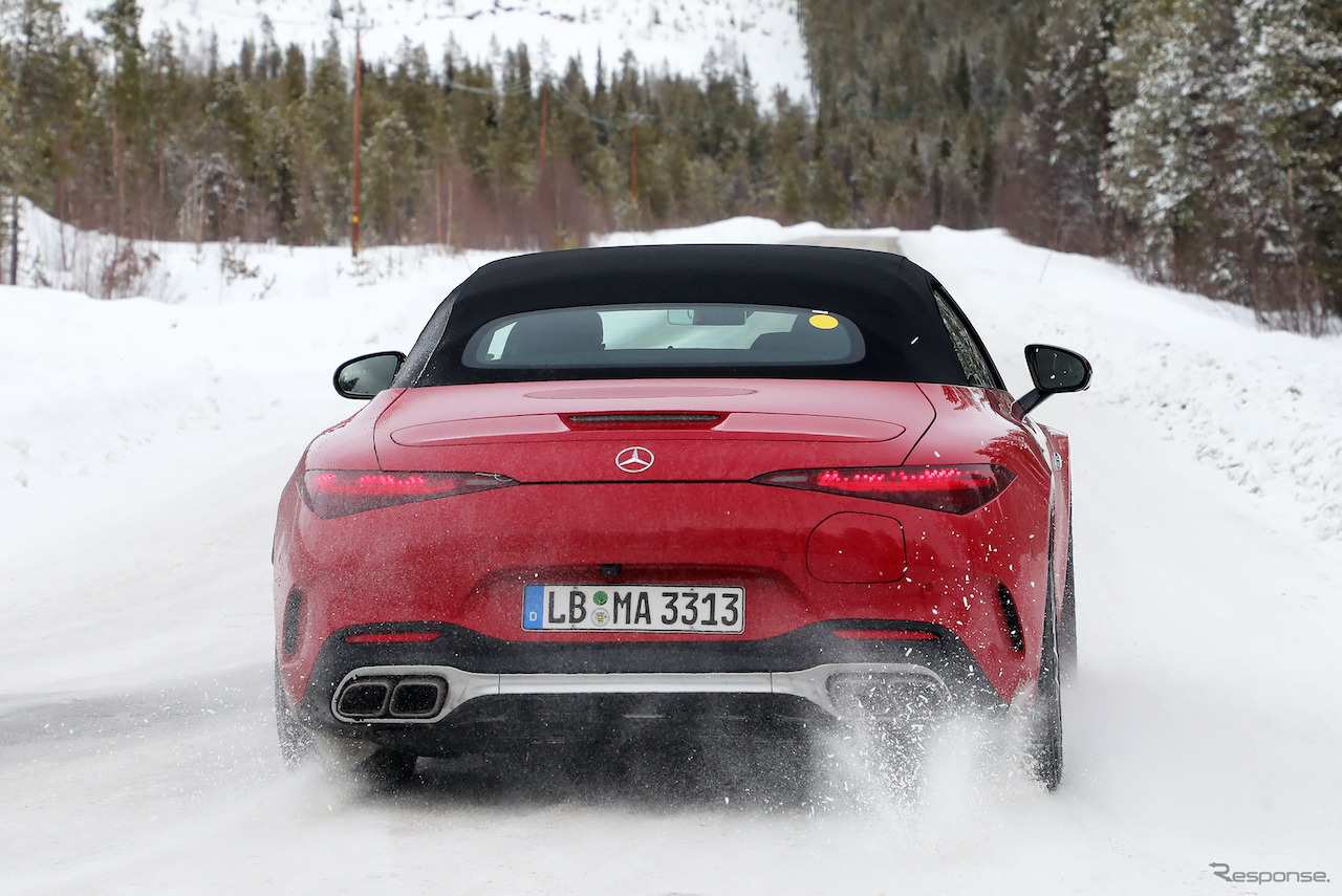 メルセデスAMG SL63S E-Performance プロトタイプ（スクープ写真）