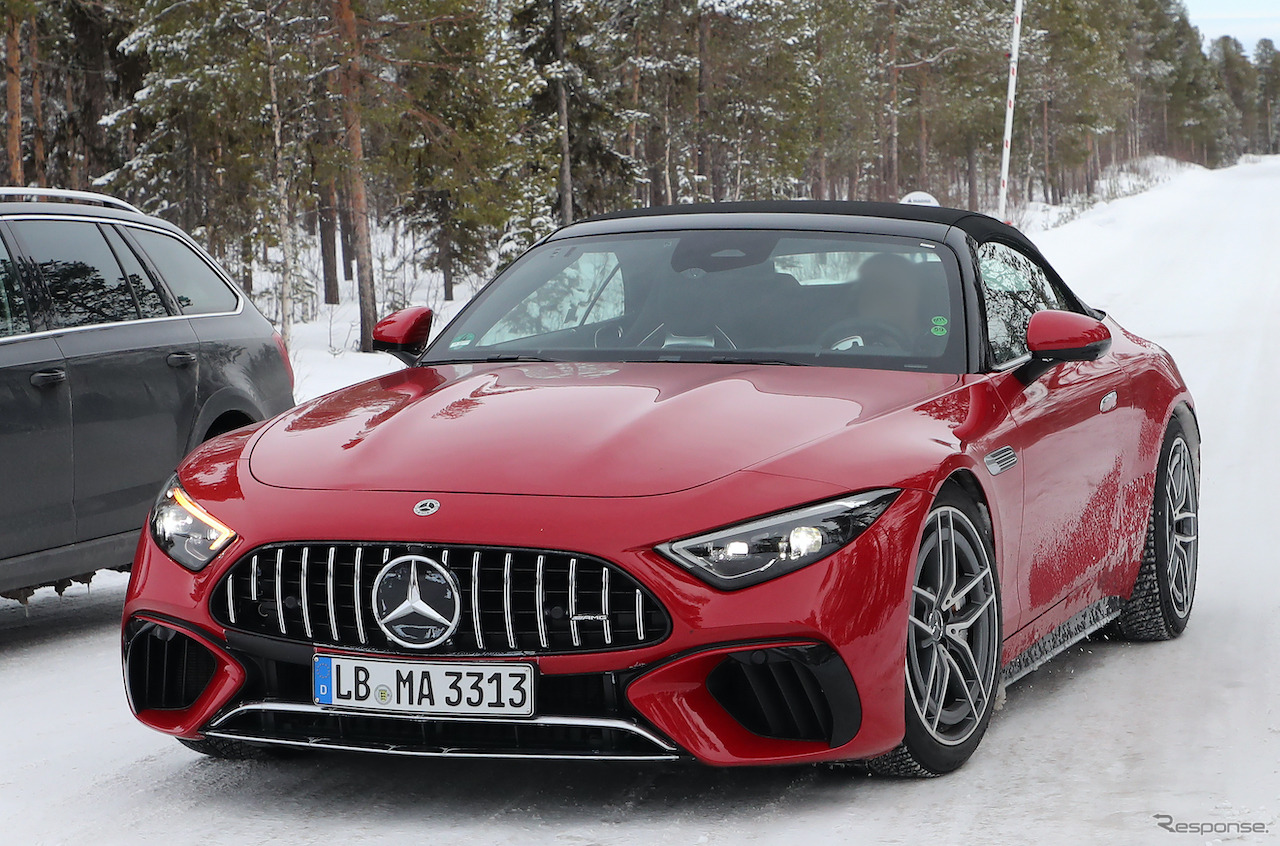 メルセデスAMG SL63S E-Performance プロトタイプ（スクープ写真）