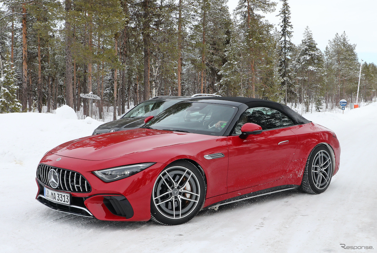 メルセデスAMG SL63S E-Performance プロトタイプ（スクープ写真）