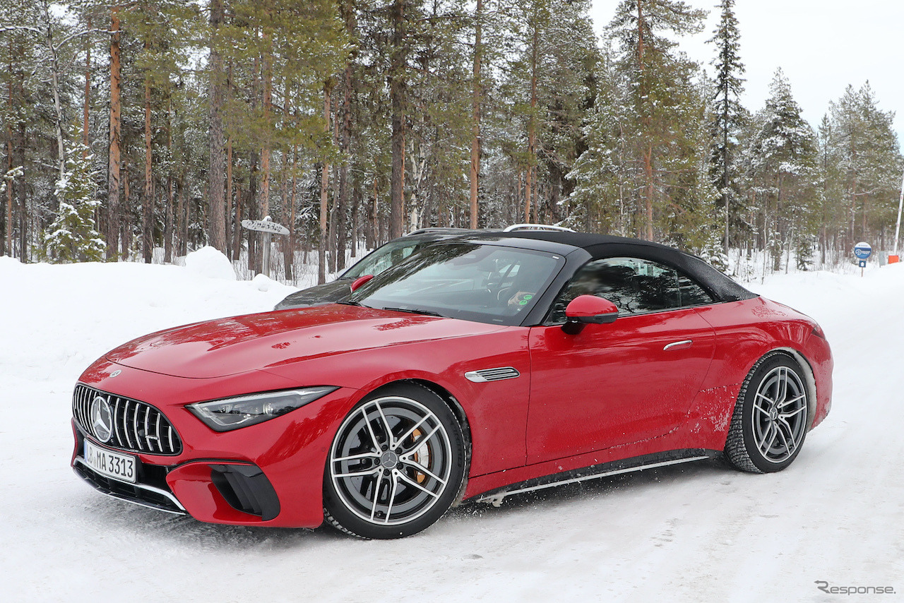 メルセデスAMG SL63S E-Performance プロトタイプ（スクープ写真）