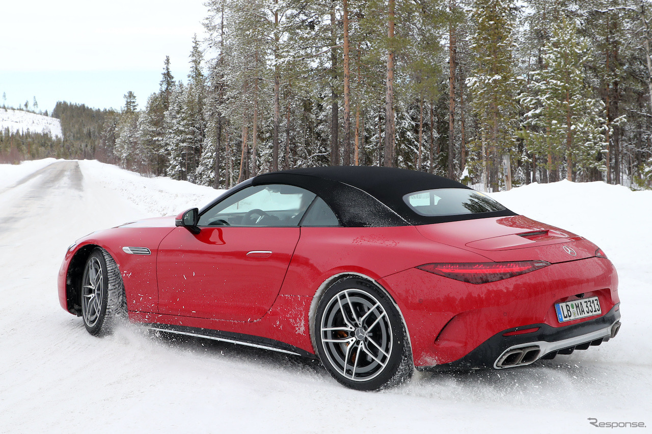 メルセデスAMG SL63S E-Performance プロトタイプ（スクープ写真）