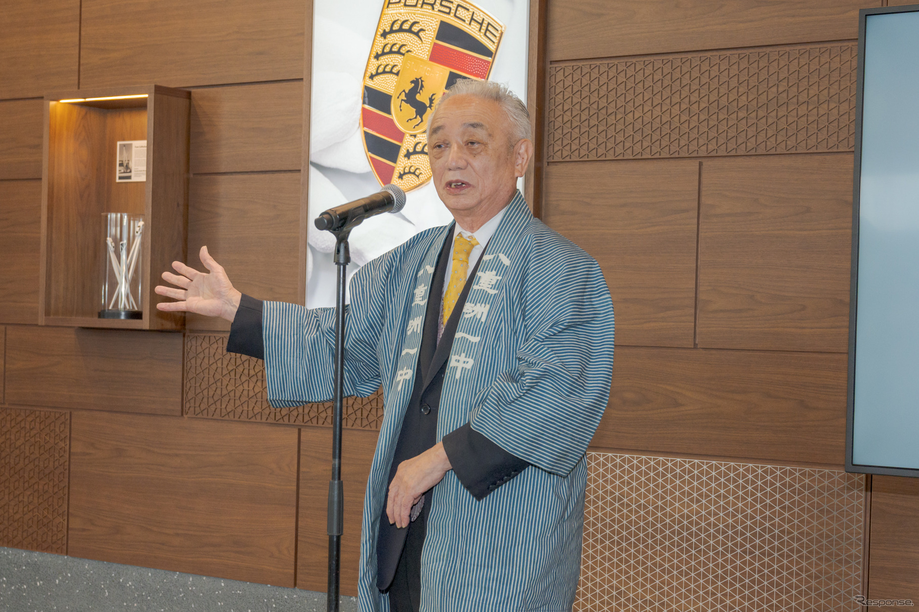 日本橋六之部地区委員会会長八重洲一丁目中町会会長 府川利幸氏。