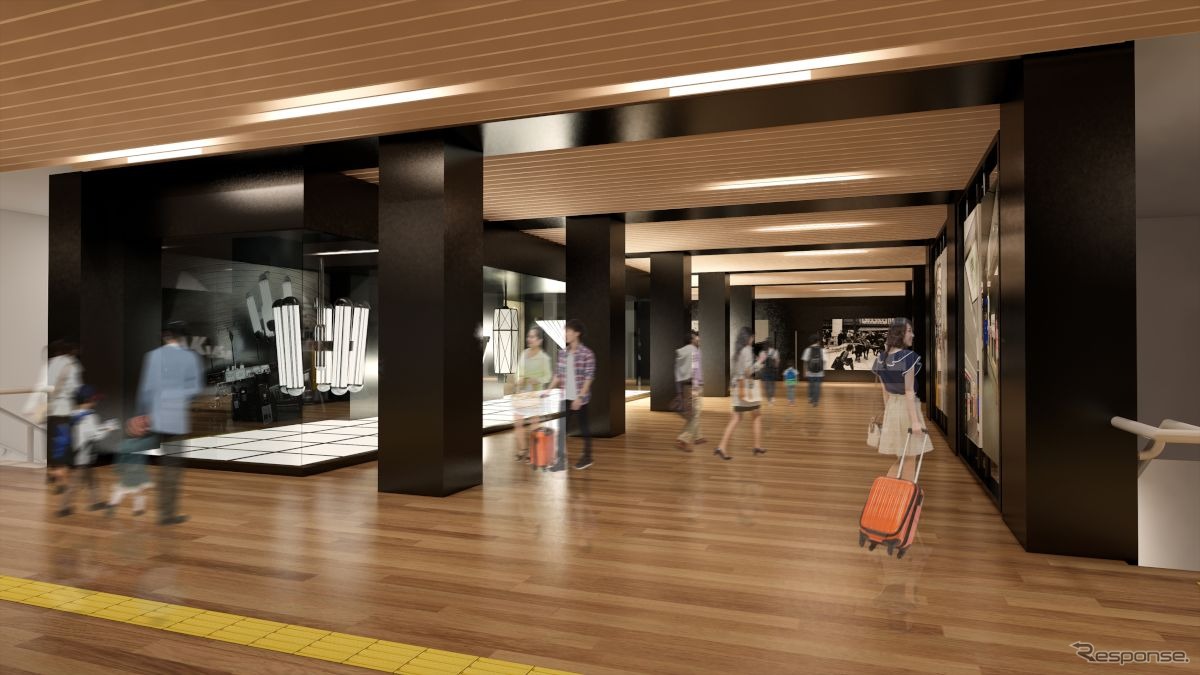 森ノ宮駅には、リニューアルで消える御堂筋線のシャンデリアなど、歴史的なものを展示するスペースが設けられる。