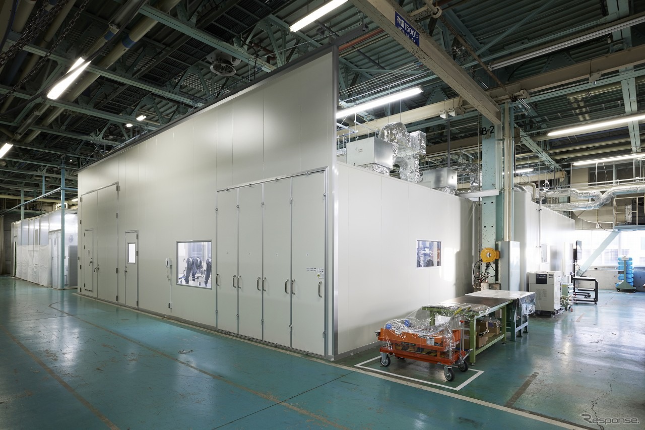 全固体電池の積層ラミネートセルを試作生産する設備