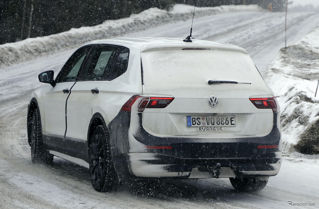 VW ティグアン 次期型 EVモデル（スクープ写真）