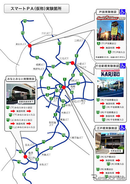 首都高、スマートPAサービス実験のモニター募集