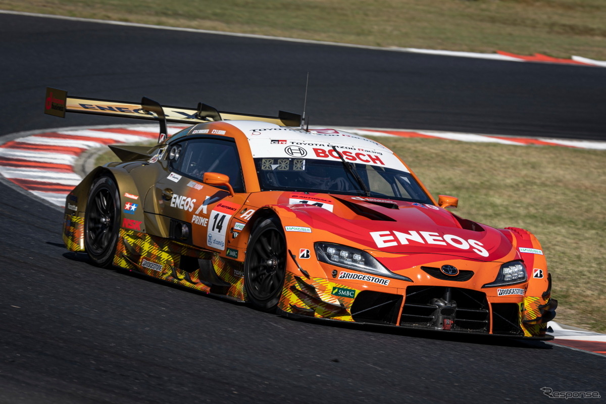 GT500クラス優勝の#14 ENEOS X PRIME GR Supra（大嶋和也／山下健太）