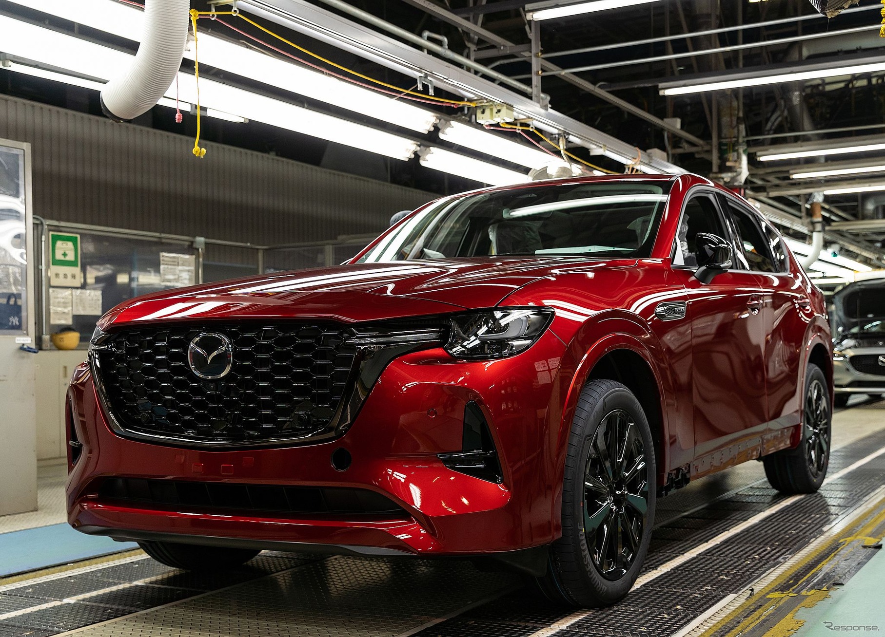 マツダの山口県防府第2工場で生産を開始した CX-60