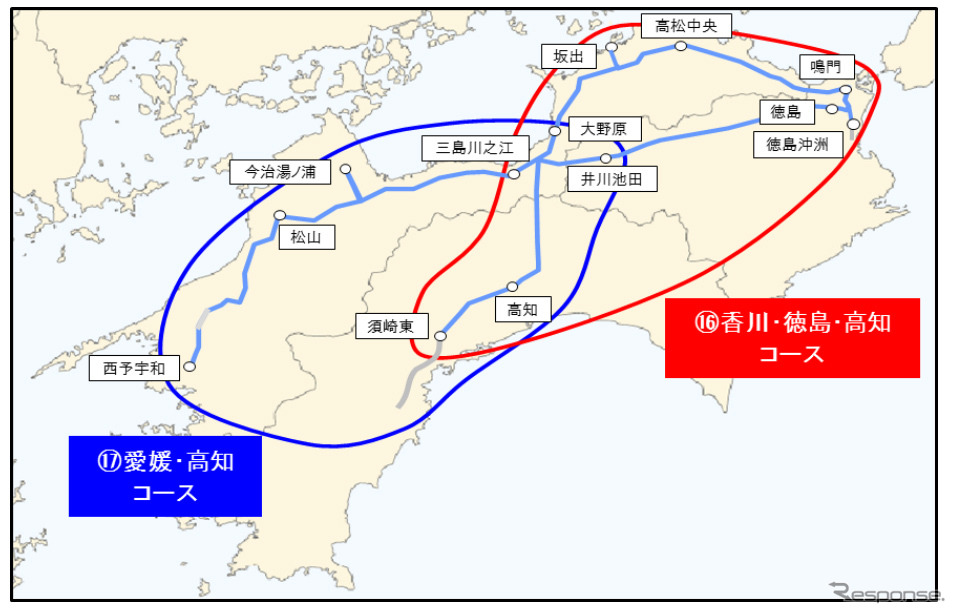 四国 コース詳細