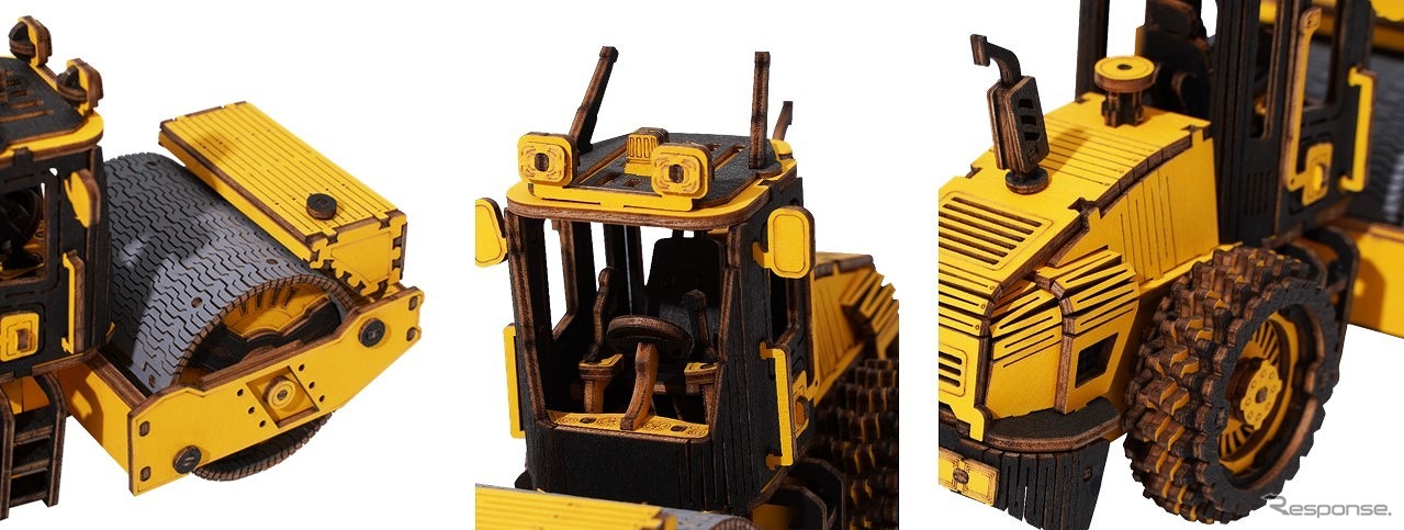 はたらく車3Dウッドパズル ロードローラー