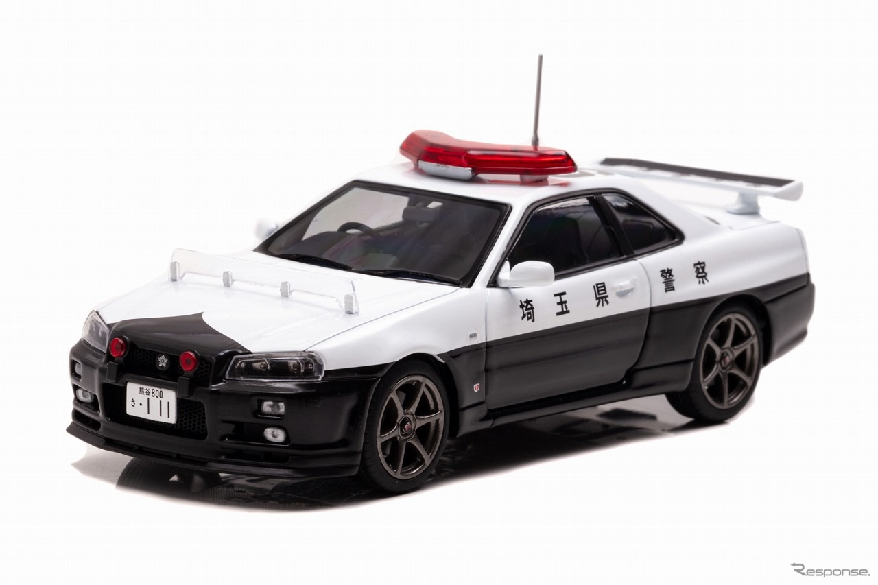 RAI'S 1/43 日産 スカイライン GT-R（BNR34）2001 埼玉県警察高速道路交通警察隊車両（953）