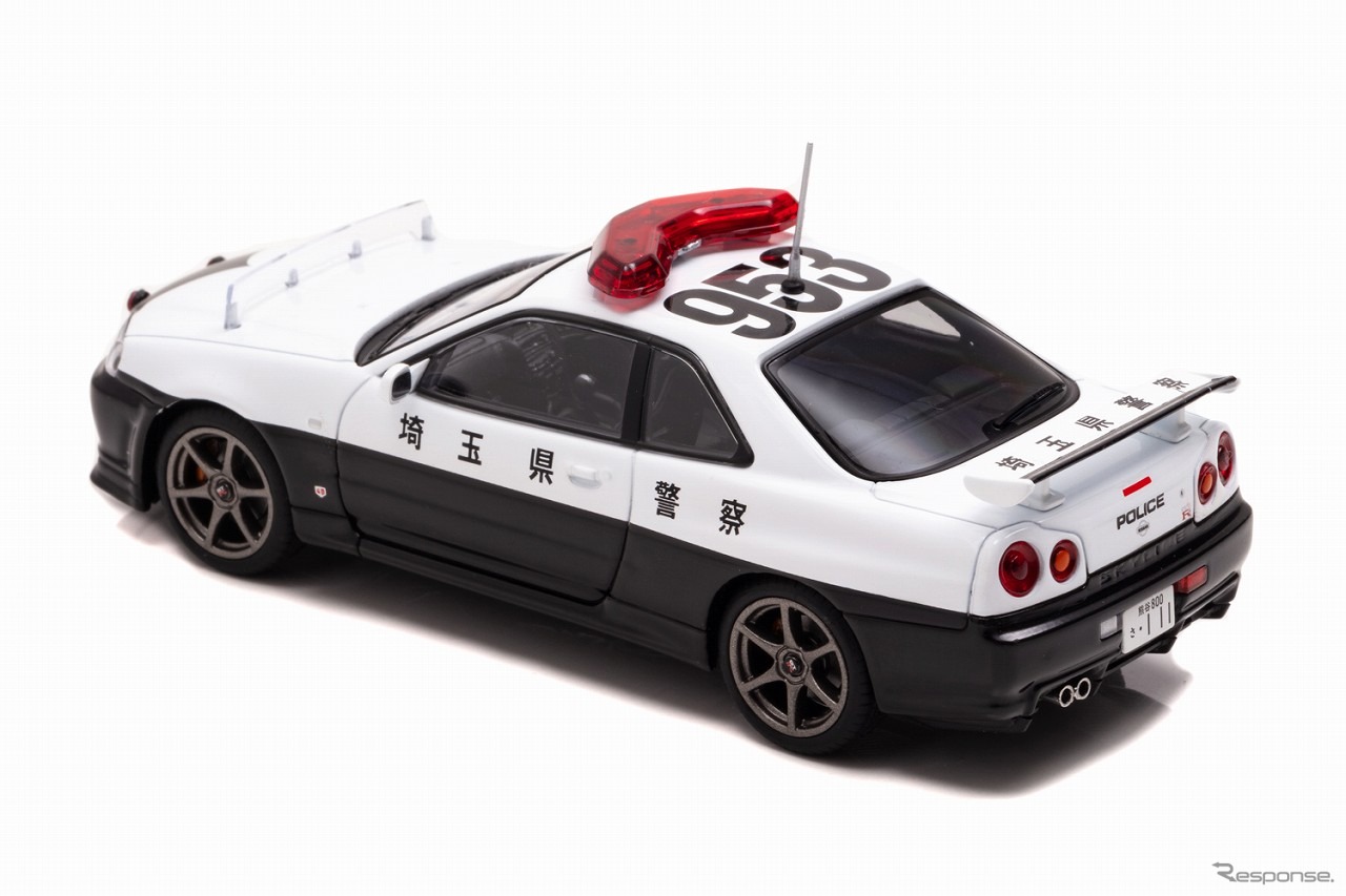 RAI'S 1/43 日産 スカイライン GT-R（BNR34）2001 埼玉県警察高速道路交通警察隊車両（953）