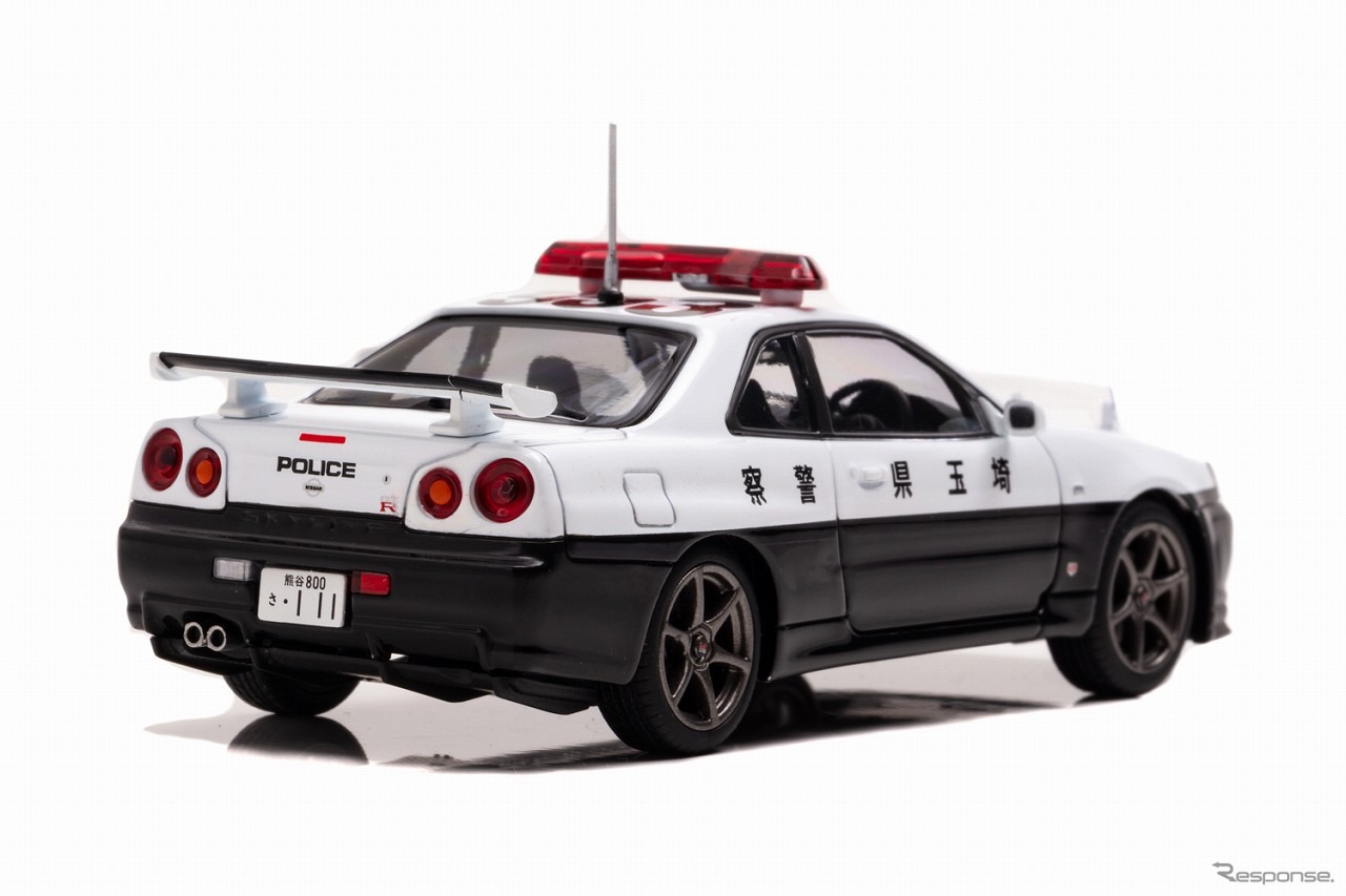 RAI'S 1/43 日産 スカイライン GT-R（BNR34）2001 埼玉県警察高速道路交通警察隊車両（953）