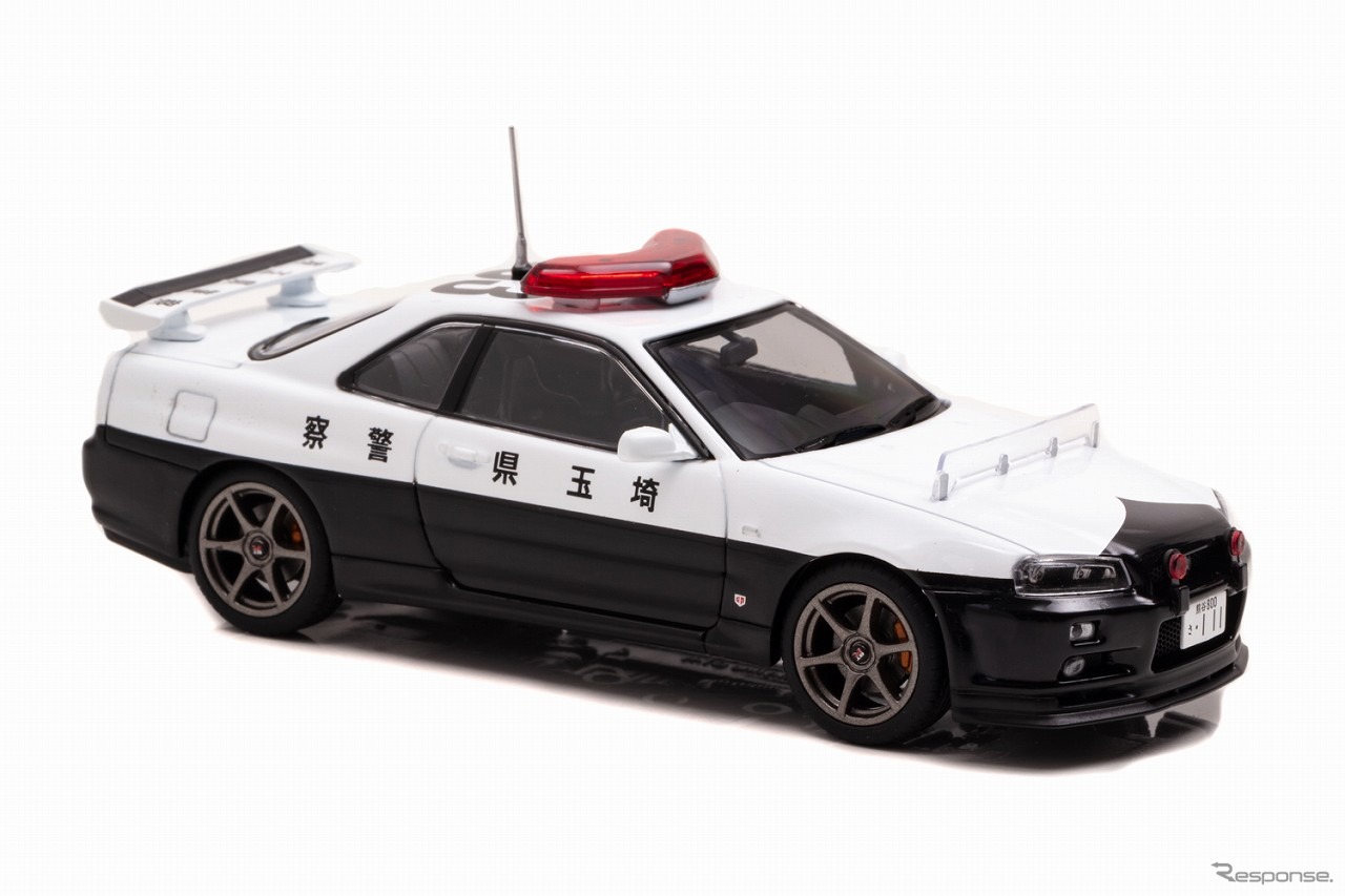 RAI'S 1/43 日産 スカイライン GT-R（BNR34）2001 埼玉県警察高速道路交通警察隊車両（953）