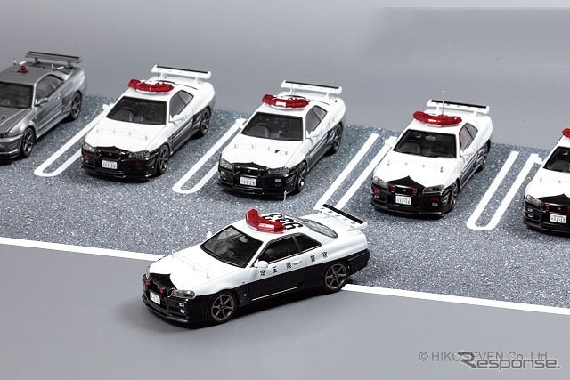 RAI'S 1/43 日産 スカイライン GT-R（BNR34）2001 埼玉県警察高速道路交通警察隊車両（953）