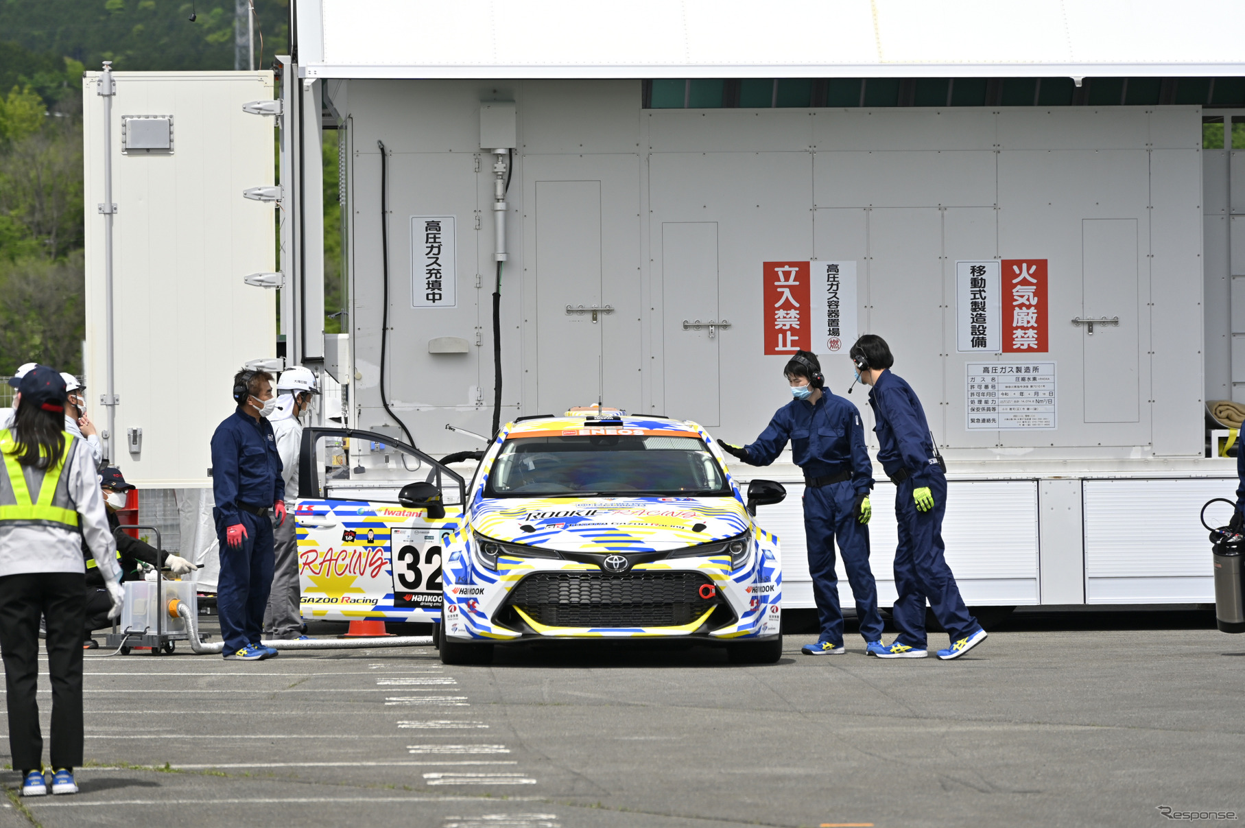 スーパー耐久公式テストの様子